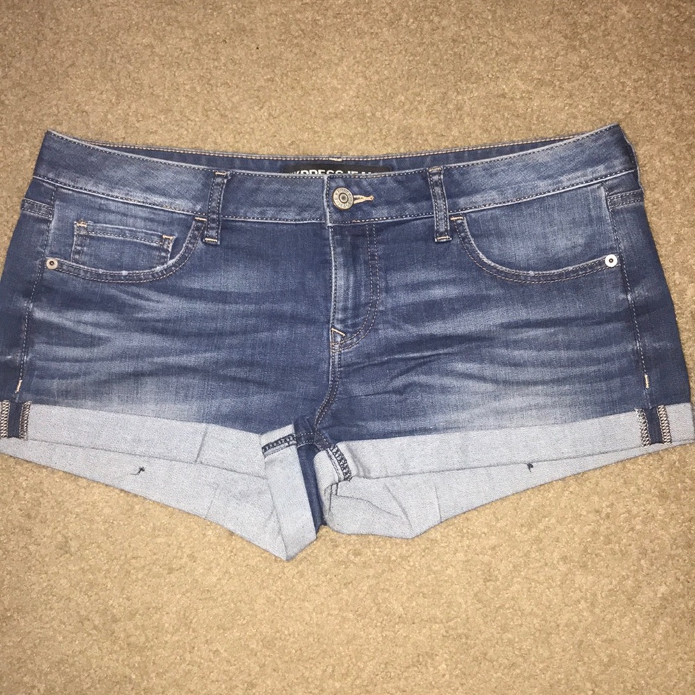 express denim shorts